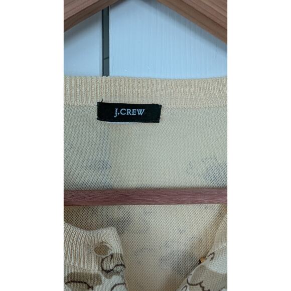 J. Crew France Vintage Novelty Lightweight Cardigan Sweater - Picture 5 of 8
